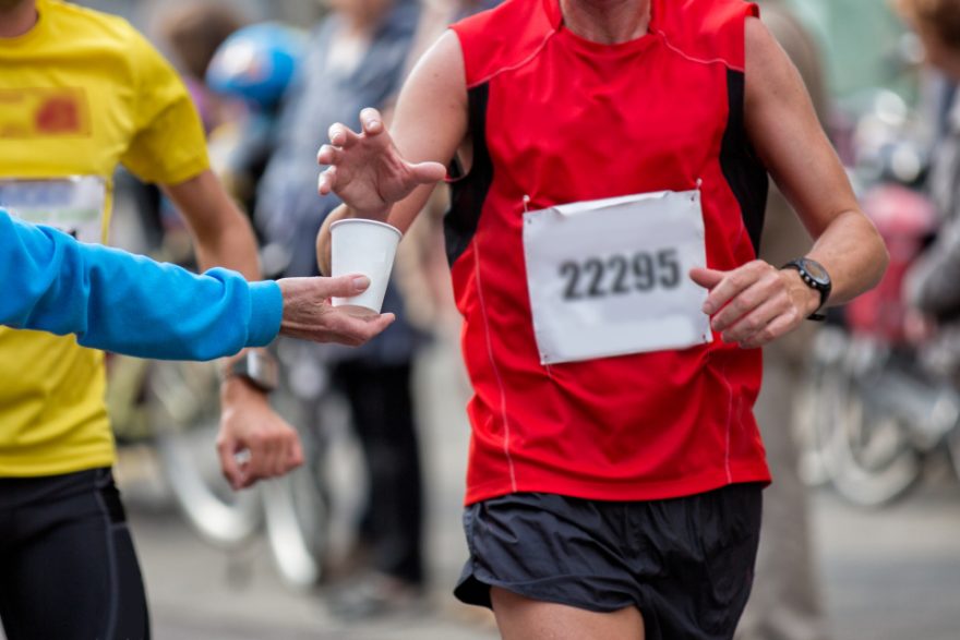 Občerstvení při maratonu