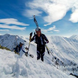 Radek se v zimě věnuje skialpinismu
