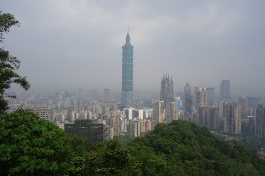 391 metrů vysoká budova Taipei 101