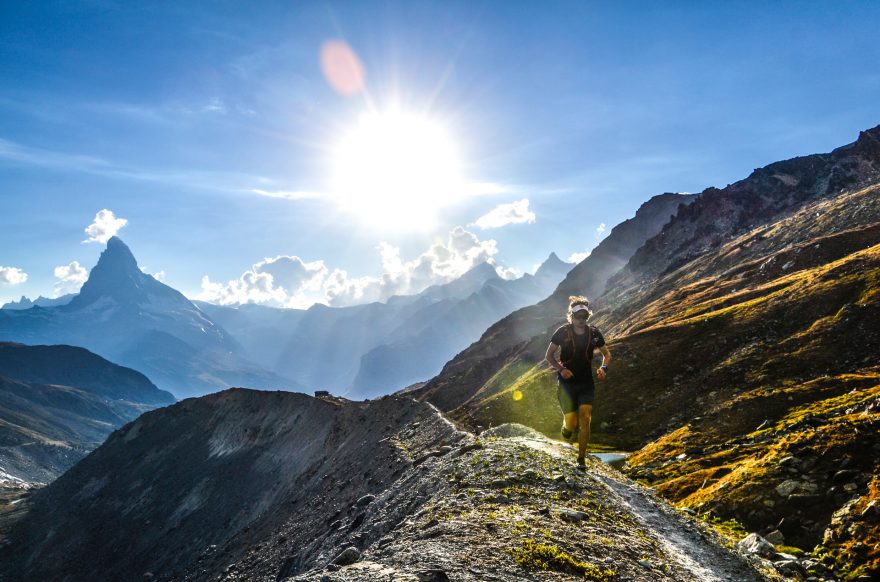 Ve Švýcarsku si Tomáš užíval běhání s výhledy na Matterhorn