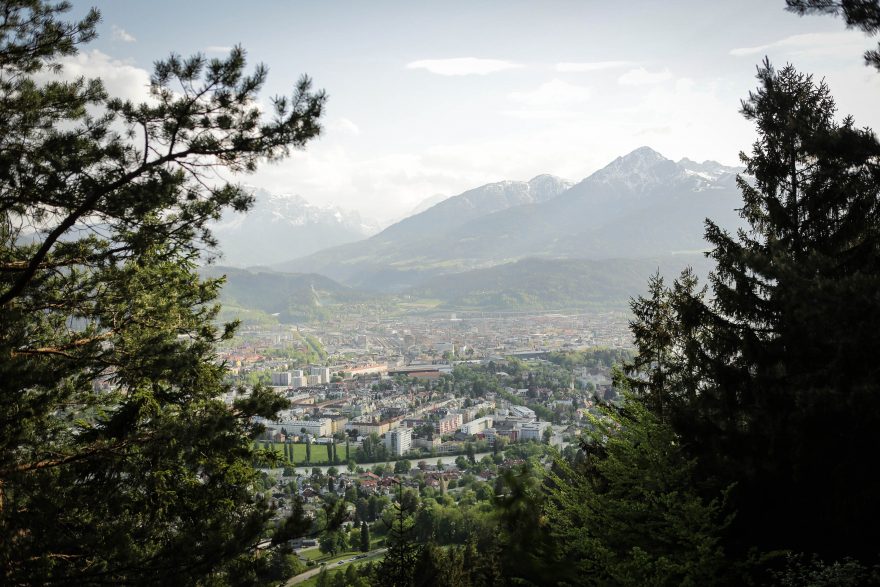 Výhled na Innsbruck
