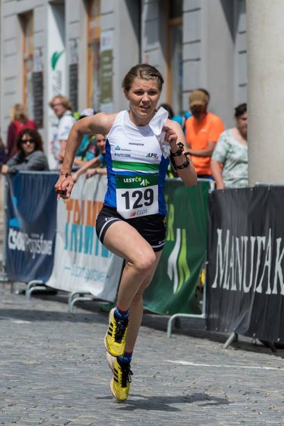 Jana Knapová na doběhu MČR ve sprintu