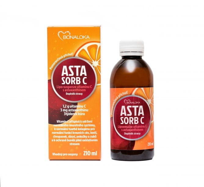 AstaSorb C - kombinace astaxanthinu s vitaminem C, doplněk stravy